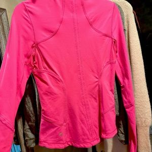 Lululemon front zip bring pink jacket